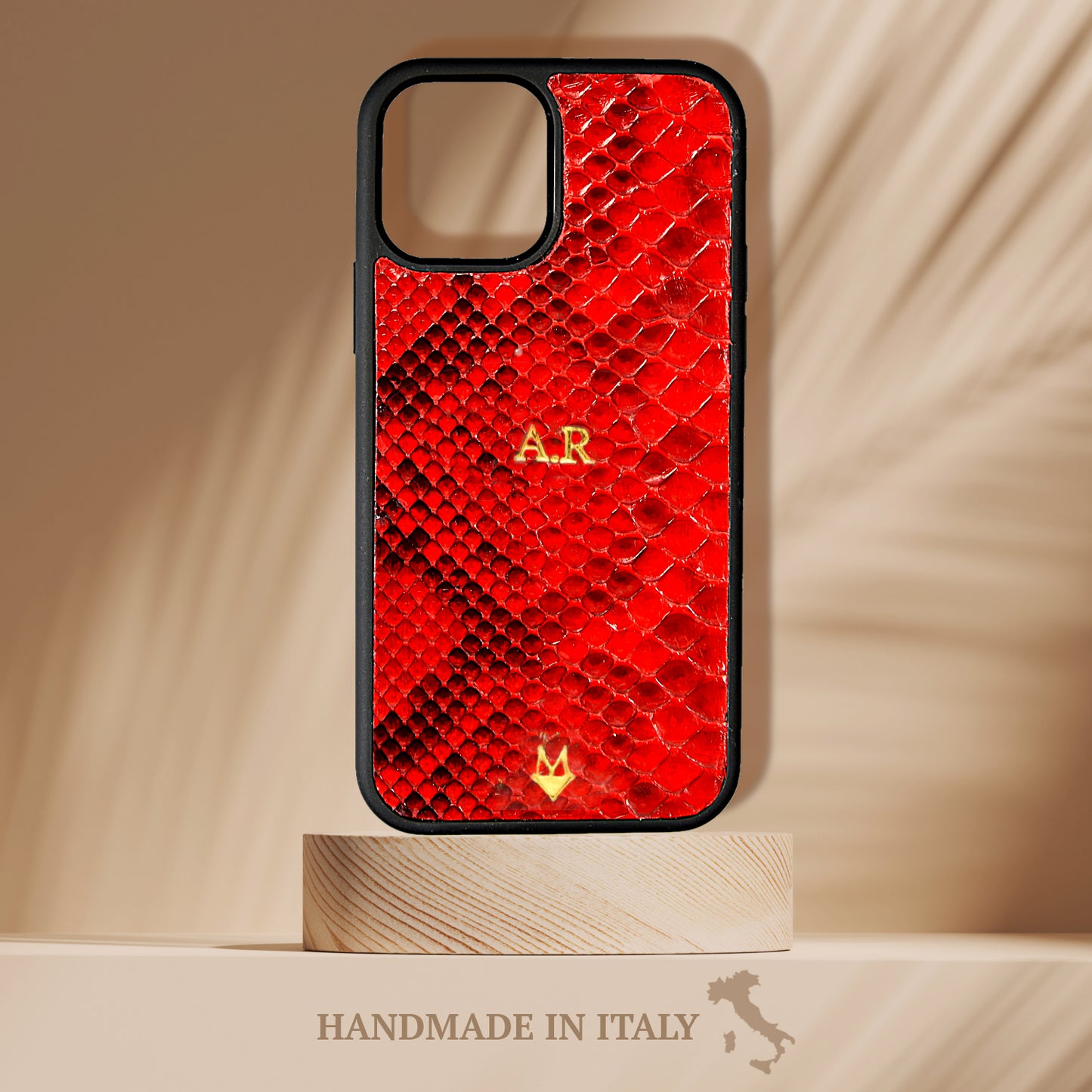 Cover iPhone 12/11 / XR in red python leather – MESPECTA Italia