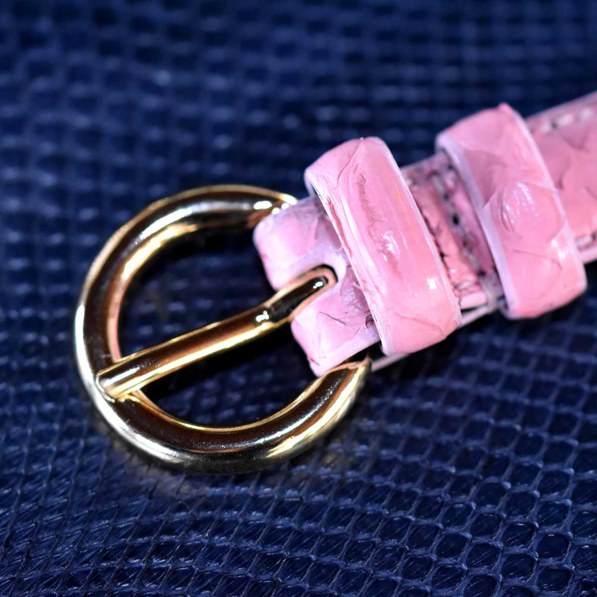 Cintura Donna in vero Pitone Rosa Personalizzabile - MESPECTA Italia