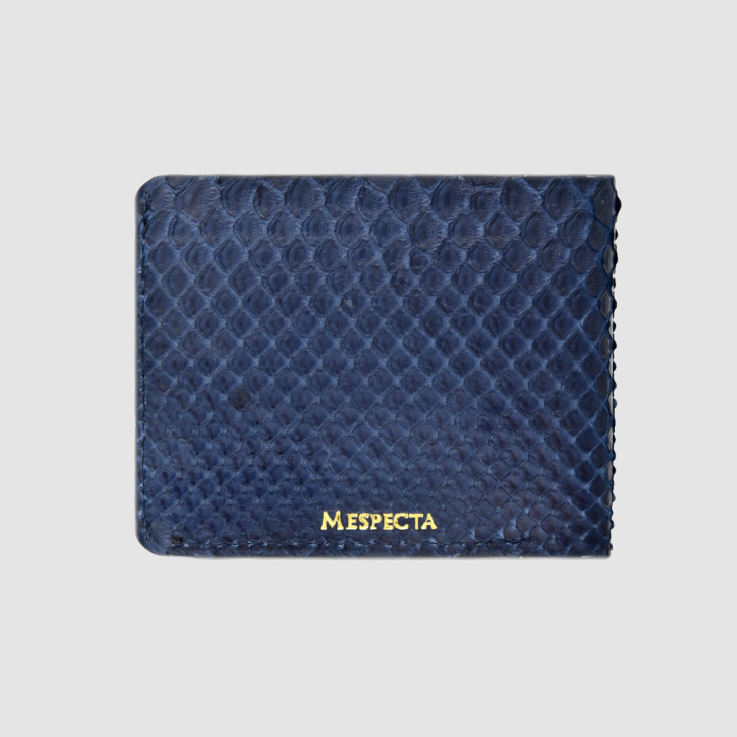 Wallet for Man in genuine Python skin - Dark Blue