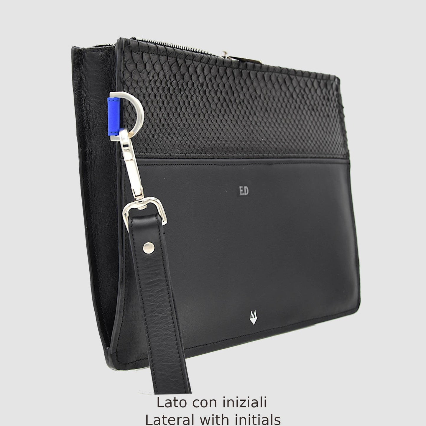 Custodia personalizzabile MacBook in pelle Laptop Sleeve Borsa in vero Pitone MacBook Pro 14  2021, MacBook Air 13 M2/M1  2022-2018, 13.3" MacBook Pro M2/M1 2022-2016, Surface PRO X/7/6/5
