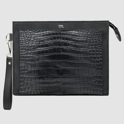 Borsa vera pelle di Coccodrillo - Pochette - Personalizzabile