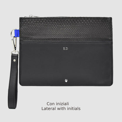 Custodia personalizzabile MacBook in pelle Laptop Sleeve Borsa in vero Pitone MacBook Pro 14  2021, MacBook Air 13 M2/M1  2022-2018, 13.3" MacBook Pro M2/M1 2022-2016, Surface PRO X/7/6/5